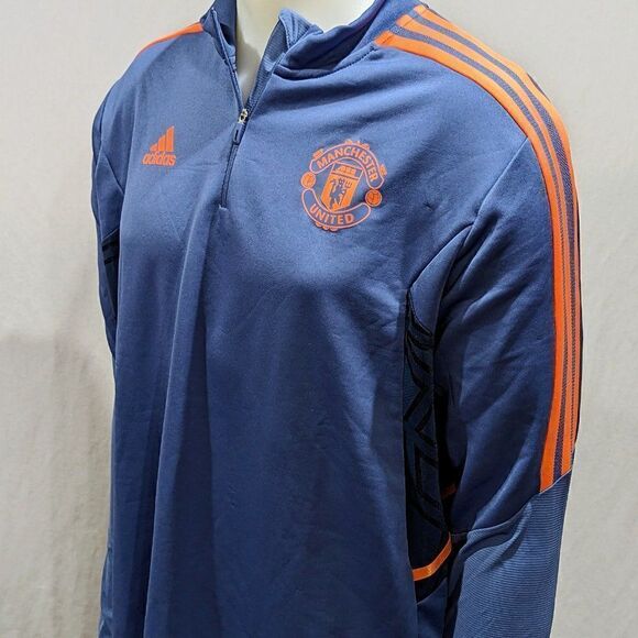 MANCHESTER UNITED CONDIVO FOOTBALL TRAINING TOP 2022 JACKET ADIDAS HH9334 Size L - Picture 2 of 14